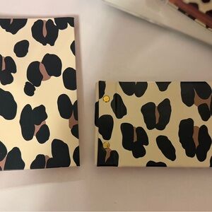 Kate Spade Leopard Print Wallet and Notebook Set